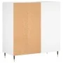 Mueble para discos madera contrachapada blanco 84,5x38x89 cm de vidaXL, Almacenamiento para CD y DVD - Ref: Foro24-831764, Pr...