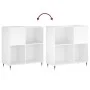 Mueble para discos madera contrachapada blanco 84,5x38x89 cm de vidaXL, Almacenamiento para CD y DVD - Ref: Foro24-831764, Pr...