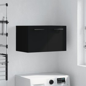 Black engineered wood wall cabinet 60x36.5x35 cm by vidaXL, Lockers and storage cabinets - Ref: Foro24-830045, Price: 41,27 €...