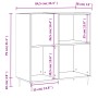 Weißer Plattenschrank aus Sperrholz, 84,5 x 38 x 89 cm von vidaXL, CD- und DVD-Speicher - Ref: Foro24-831764, Preis: 73,35 €,...