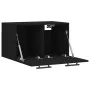 Schwarzer Wandschrank aus Holzwerkstoff, 60 x 36,5 x 35 cm von vidaXL, Schließfächer und Lagerschränke - Ref: Foro24-830045, ...