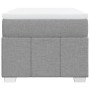 Cama box spring con colchón tela gris claro 90x200 cm