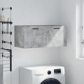Concrete gray engineered wood wall cabinet 80x36.5x35 cm by vidaXL, Lockers and storage cabinets - Ref: Foro24-830096, Price:...
