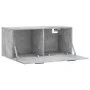 Concrete gray engineered wood wall cabinet 80x36.5x35 cm by vidaXL, Lockers and storage cabinets - Ref: Foro24-830096, Price:...
