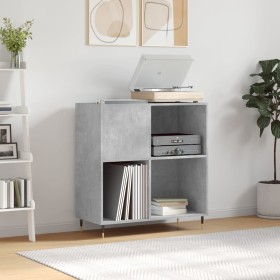 Concrete gray plywood disc cabinet 84.5x38x89 cm by vidaXL, CD and DVD storage - Ref: Foro24-831768, Price: 67,46 €, Discount: %