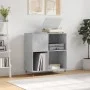 Concrete gray plywood disc cabinet 84.5x38x89 cm by vidaXL, CD and DVD storage - Ref: Foro24-831768, Price: 66,47 €, Discount: %