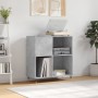 Plattenschrank aus betongrauem Sperrholz, 84,5 x 38 x 89 cm von vidaXL, CD- und DVD-Speicher - Ref: Foro24-831768, Preis: 67,...