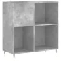 Concrete gray plywood disc cabinet 84.5x38x89 cm by vidaXL, CD and DVD storage - Ref: Foro24-831768, Price: 66,47 €, Discount: %