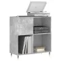 Concrete gray plywood disc cabinet 84.5x38x89 cm by vidaXL, CD and DVD storage - Ref: Foro24-831768, Price: 66,47 €, Discount: %