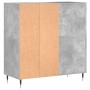 Plattenschrank aus betongrauem Sperrholz, 84,5 x 38 x 89 cm von vidaXL, CD- und DVD-Speicher - Ref: Foro24-831768, Preis: 67,...