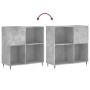 Plattenschrank aus betongrauem Sperrholz, 84,5 x 38 x 89 cm von vidaXL, CD- und DVD-Speicher - Ref: Foro24-831768, Preis: 67,...