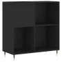 Mueble para discos madera contrachapada negro 84,5x38x89 cm de vidaXL, Almacenamiento para CD y DVD - Ref: Foro24-831765, Pre...