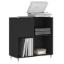 Schwarzer Plattenschrank aus Sperrholz, 84,5 x 38 x 89 cm von vidaXL, CD- und DVD-Speicher - Ref: Foro24-831765, Preis: 71,83...