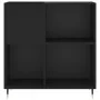 Mueble para discos madera contrachapada negro 84,5x38x89 cm de vidaXL, Almacenamiento para CD y DVD - Ref: Foro24-831765, Pre...