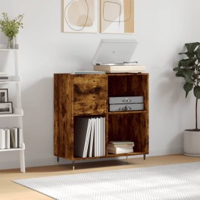 Scheibenmöbel aus geräuchertem Eichensperrholz 84,5x38x89 cm von vidaXL, CD- und DVD-Speicher - Ref: Foro24-831769, Preis: 69...