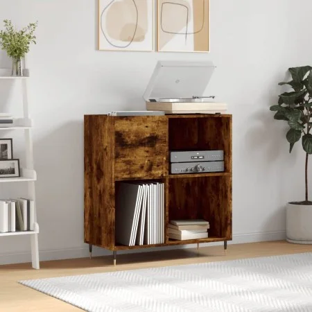Scheibenmöbel aus geräuchertem Eichensperrholz 84,5x38x89 cm von vidaXL, CD- und DVD-Speicher - Ref: Foro24-831769, Preis: 68...
