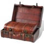 Baúl cofre de madera vintage marrón 2 unidades de vidaXL, Baúles de almacenamiento - Ref: Foro24-240575, Precio: 70,75 €, Des...