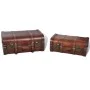 Brown vintage wooden chest trunk 2 units by vidaXL, Storage trunks - Ref: Foro24-240575, Price: 88,41 €, Discount: %