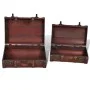 Brown vintage wooden chest trunk 2 units by vidaXL, Storage trunks - Ref: Foro24-240575, Price: 88,41 €, Discount: %