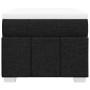 Cama box spring con colchón tela negro 100x200 cm