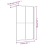 Mampara puerta ducha vidrio transparente ESG dorado 118x195 cm