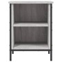 Sonoma graues Schuhregal aus Holzwerkstoff, 38 x 35 x 50 cm von vidaXL, Schuhregale und Schuhorganisatoren - Ref: Foro24-8318...