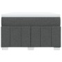 Cama box spring con colchón tela gris oscuro 120x190 cm en Camas y somieres | Comprar online en Foro24