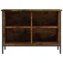 Zapatero madera de ingeniería roble ahumado 69x35x50 cm de vidaXL, Zapateros y organizadores de calzado - Ref: Foro24-831835,...