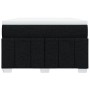 Cama box spring con colchón tela negro 120x190 cm
