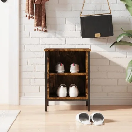 Engineered wood smoked oak shoemaker 38x35x50 cm by vidaXL, Shoe racks and shoe organizers - Ref: Foro24-831830, Price: 32,08...