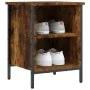 Engineered wood smoked oak shoemaker 38x35x50 cm by vidaXL, Shoe racks and shoe organizers - Ref: Foro24-831830, Price: 32,08...