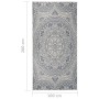 Blau gestreifter flachgewebter Outdoor-Teppich 100x200 cm von vidaXL, Teppiche - Ref: Foro24-340829, Preis: 43,98 €, Rabatt: %