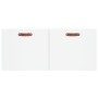 White engineered wood wall cabinet 80x36.5x35 cm by vidaXL, Lockers and storage cabinets - Ref: Foro24-830052, Price: 47,09 €...
