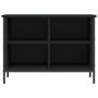 Schwarzes Schuhregal aus Holzwerkstoff, 69 x 35 x 50 cm von vidaXL, Schuhregale und Schuhorganisatoren - Ref: Foro24-831833, ...