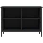 Schwarzes Schuhregal aus Holzwerkstoff, 69 x 35 x 50 cm von vidaXL, Schuhregale und Schuhorganisatoren - Ref: Foro24-831833, ...