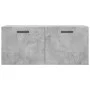 Betongrauer Wandschrank aus Holzwerkstoff, 80 x 36,5 x 35 cm von vidaXL, Schließfächer und Lagerschränke - Ref: Foro24-830080...