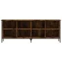 Zapatero madera de ingeniería roble ahumado 131x35x50 cm de vidaXL, Zapateros y organizadores de calzado - Ref: Foro24-831850...