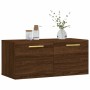 Eichenbrauner Wandschrank aus Holzwerkstoff, 80 x 36,5 x 35 cm von vidaXL, Schließfächer und Lagerschränke - Ref: Foro24-8300...