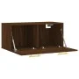 Oak brown engineered wood wall cabinet 80x36.5x35 cm by vidaXL, Lockers and storage cabinets - Ref: Foro24-830067, Price: 48,...