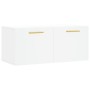 Wandschrank Holzwerkstoff weiß 80x36,5x35 cm von vidaXL, Schließfächer und Lagerschränke - Ref: Foro24-830060, Preis: 52,13 €...