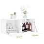 Engineered wood white wall cabinet 80x36.5x35 cm by vidaXL, Lockers and storage cabinets - Ref: Foro24-830060, Price: 51,40 €...