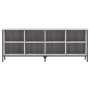 Engineered wood gray Sonoma shoerack 131x35x50 cm by vidaXL, Shoe racks and shoe organizers - Ref: Foro24-831851, Price: 71,9...
