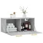 Concrete gray engineered wood wall cabinet 80x36.5x35 cm by vidaXL, Lockers and storage cabinets - Ref: Foro24-830064, Price:...