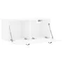 Glossy white engineered wood wall cabinet 80x36.5x35 cm by vidaXL, Lockers and storage cabinets - Ref: Foro24-830054, Price: ...
