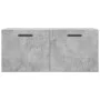 Wall-mounted cabinet made of gray concrete wood engineering 80x36.5x35 cm by vidaXL, Lockers and storage cabinets - Ref: Foro...