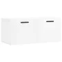 Glossy white engineered wood wall cabinet 80x36.5x35 cm by vidaXL, Lockers and storage cabinets - Ref: Foro24-830086, Price: ...