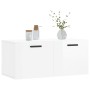 Glossy white engineered wood wall cabinet 80x36.5x35 cm by vidaXL, Lockers and storage cabinets - Ref: Foro24-830086, Price: ...