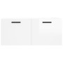 Glossy white engineered wood wall cabinet 80x36.5x35 cm by vidaXL, Lockers and storage cabinets - Ref: Foro24-830086, Price: ...