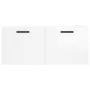 Glossy white engineered wood wall cabinet 80x36.5x35 cm by vidaXL, Lockers and storage cabinets - Ref: Foro24-830086, Price: ...