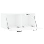 Armario de pared madera ingeniería blanco brillo 80x36,5x35 cm